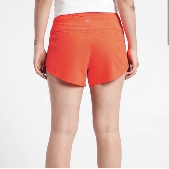 Athleta Allyson Felix Run With It Women’s Orange Shorts Size: Small - Picture 6 of 10